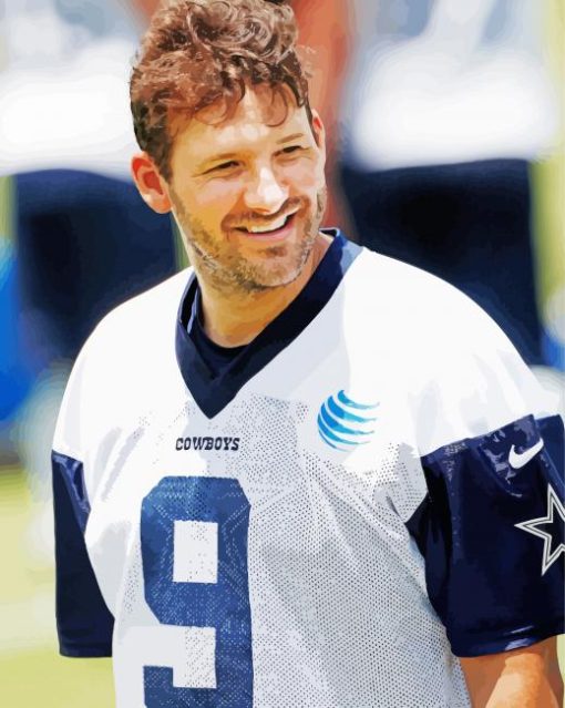 The Player Tony Romo paint by number