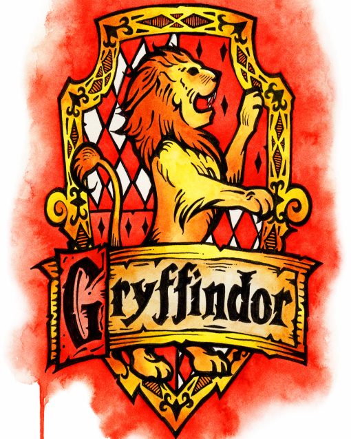 Hogwarts House Gryffindor Paint By Numbers