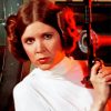 Princess Leia And Gun Paint By Numbers