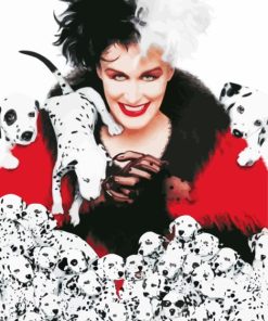 Cruella De Vil paint by numbers