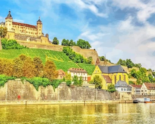 Aschaffenburg Castle Germany Paint By Numbers