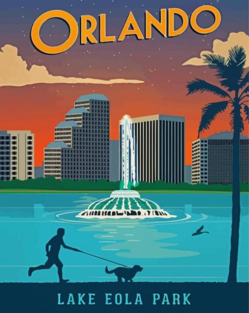 Orlando Poster Paint By Number