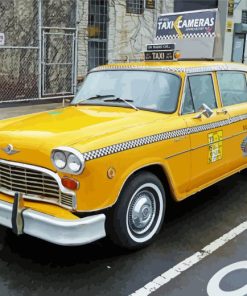 Checker Cab Paint By Number