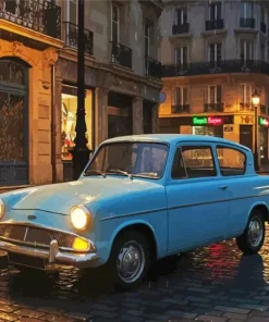 Anglia Car Art Paint By Numbers