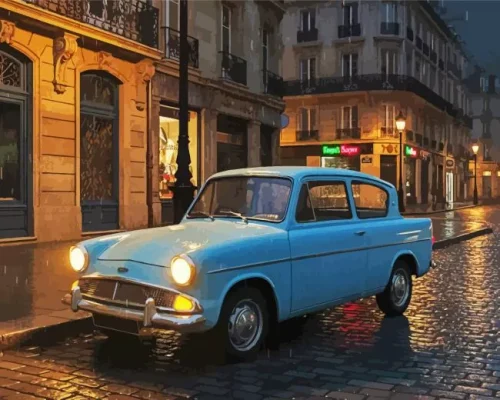 Anglia Car Art Paint By Numbers