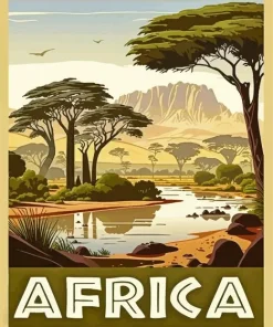 Africa Poster Paint By Numbers