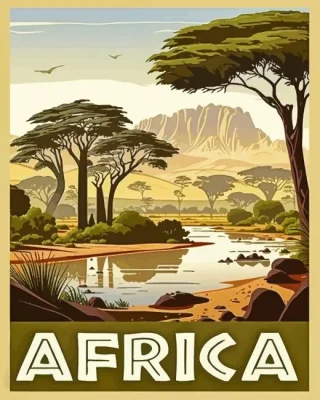 Africa Poster Paint By Numbers
