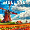 Holland Poster Paint By Numbers