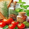 Kitchen Spices Paint By Numbers