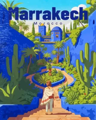 Marrakech Morocco Paint By Numbers 