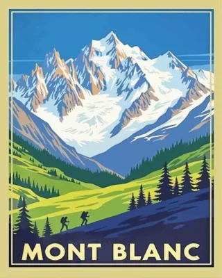 Mont Blanc Paint By Numbers