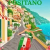 Positano Poster Paint By Numbers