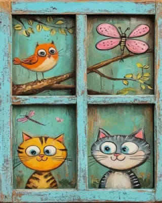 Adorable Animals Paint By Numbers 