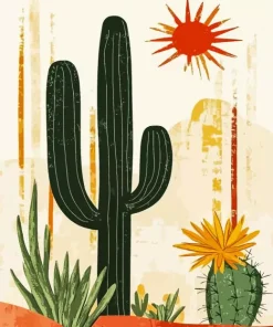 Cactus Paint By Numbers