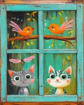 Cute Animals Paint By Numbers é