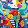 Whimsical Cat Paint By Numbers